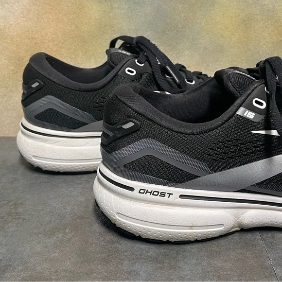 Brooks Ghost 15 1203501B012 Women's Black/White Running Shoes Size 9.5B - Picture 9 of 16